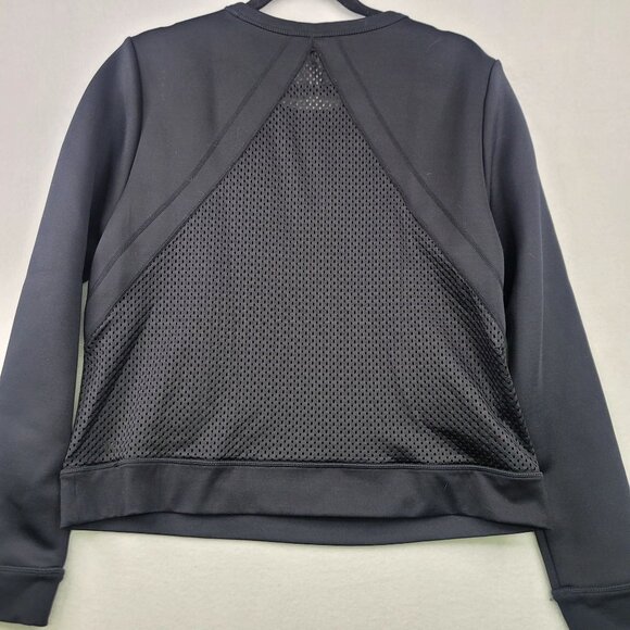 Fabletics Black Mesh Neoprene Panel Long Sleeve Sweatshirt XL Athletic Top - Picture 4 of 11